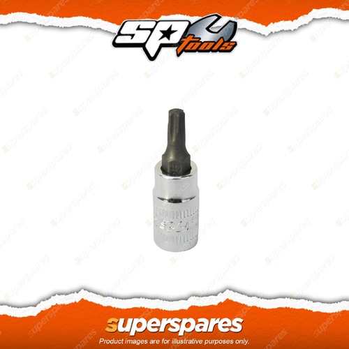 SP Tools 1/4" Drive Inhex Socket Torx T25 - Individual Chrome Vanadium Steel