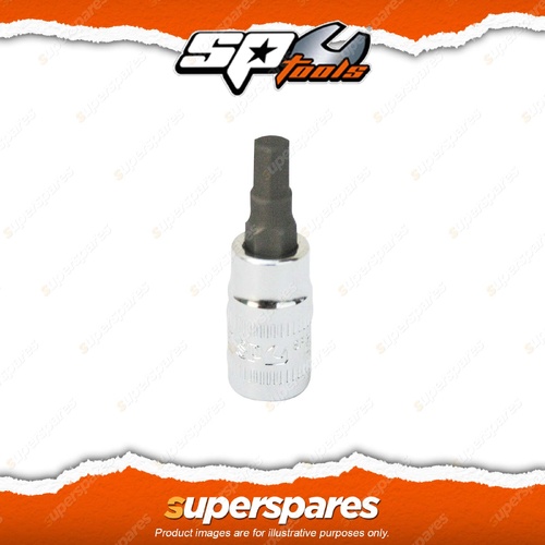 SP Tools 1/4" Drive Inhex Socket 3mm Individual - Metric Chrome Vanadium Steel