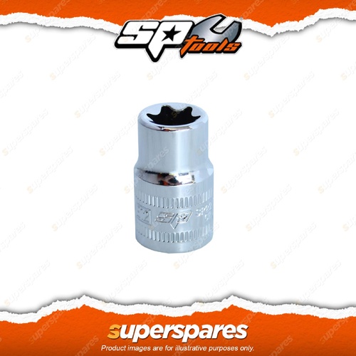 SP Tools 3/8" Drive E-Torx Socket - Size E12 with Tough Triple Chrome Finish