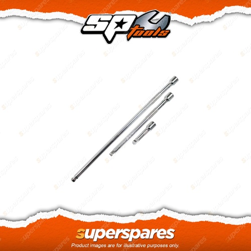 SP Tools 3/8" Drive Wobble Extension Bar Set - Include 75mm 150mm 250mm Cr-V