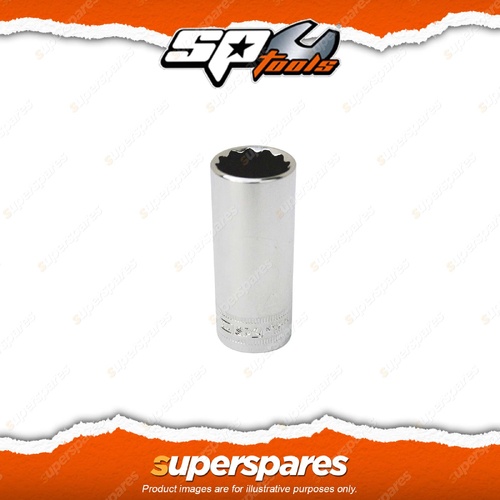 SP Tools 3/8" Drive Deep Socket - Size 5/16" 12 Point SAE Individual Cr-V Steel