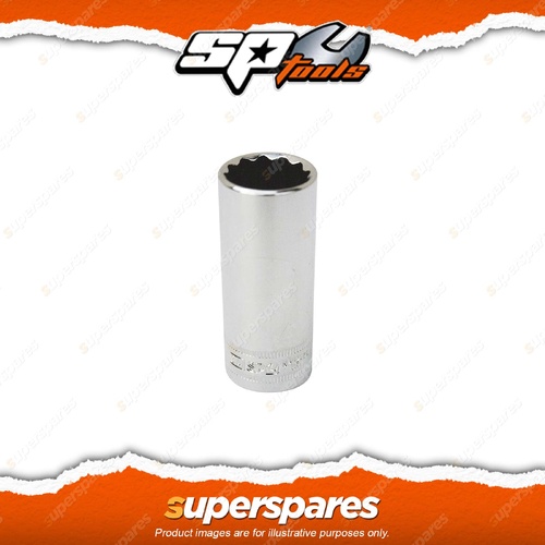 SP Tools 3/8" Drive Deep Socket - Size 5/8" 12 Point SAE Individual Cr-V Steel