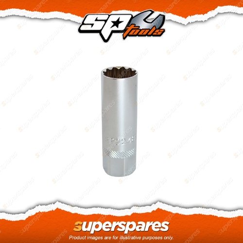 SP Tools 3/8" Drive Magnetic Spark Plug Socket - Size 14mm 12 Point Metric
