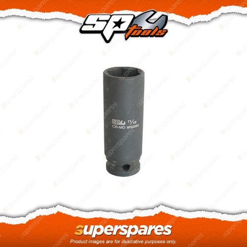 SP Tools 3/8" Drive Deep Impact Socket - 13/16" 6 Point SAE Flat Drive Tech