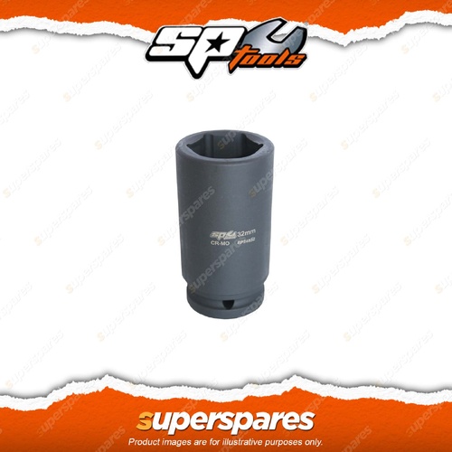 SP Tools 3/4" Drive Deep Impact Socket - 17mm 6 Point Metric Flat Drive Tech