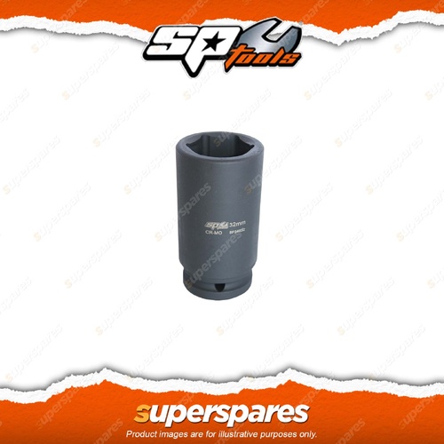 SP Tools 3/4" Drive Deep Impact Socket - 24mm 6 Point Metric Flat Drive Tech
