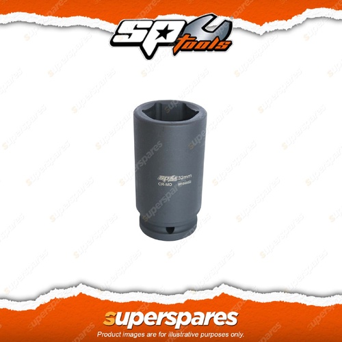 SP Tools 3/4" Drive Deep Impact Sockets - 32mm Individual 6 Point Metric