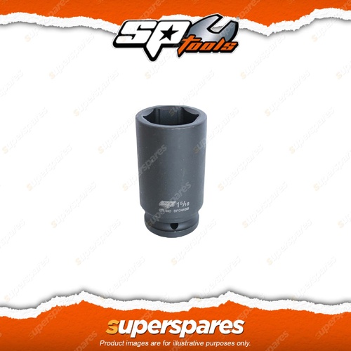 SP Tools 3/4" Drive Deep Impact Socket - 1-1/8" 6 Point SAE Individual Cr-Mo