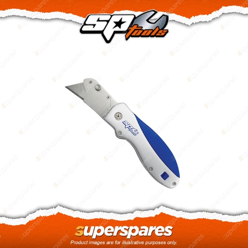 SP Tools Utility Knife Folding Lock-Back - Quick Blade Change Lightweight