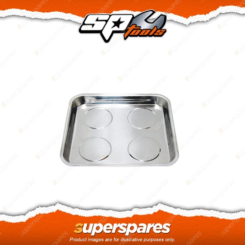 SP Tools Parts Tray - 270 x 295 x 30mm Magnetic Based Stainless Steel Durable