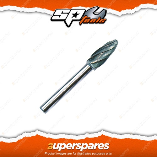 SP Tools Tungsten Carbide Burrs - 10 x 25mm Tree with Radius Aluminium