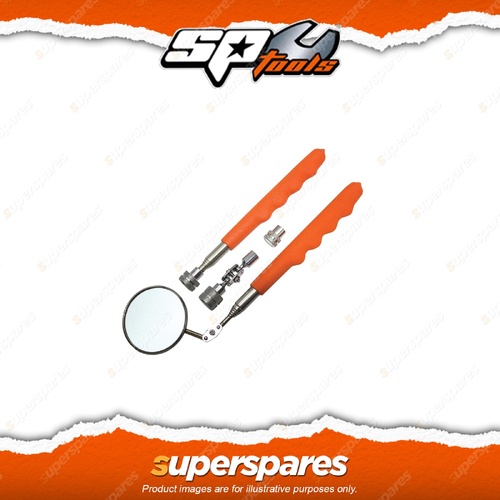 SP Tools 4Pcs Inspection Mirror & Magnetic Pick-Up Tool Set - Interchangeable
