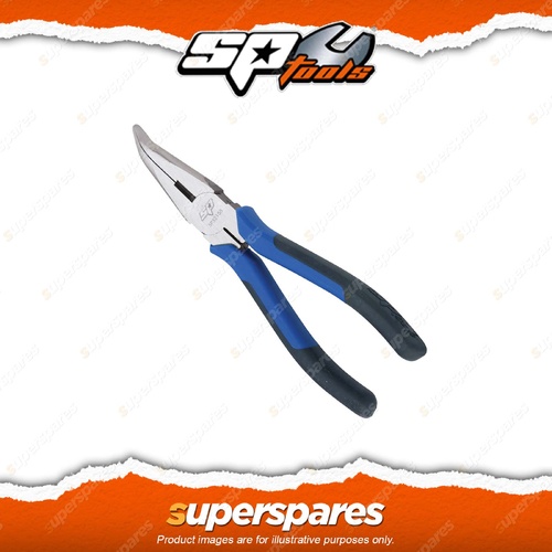 SP Tools Bent Nose Pliers - 200mm High Leverage Cr-Mo Steel Blades Non-slip Grip