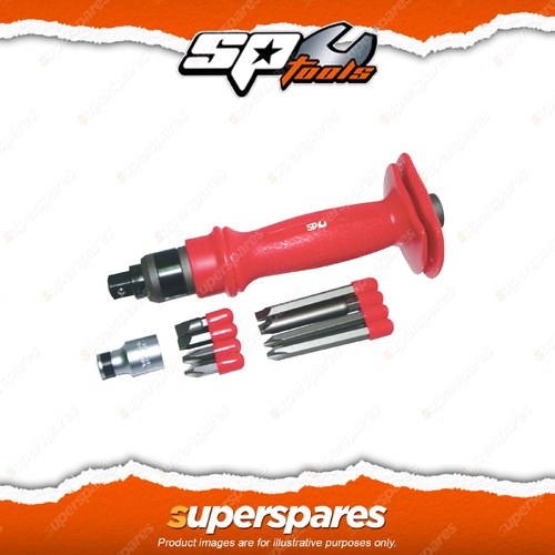 SP Tools 10Pcs Impact Driver Set - 1/2 inch Drive Heavy Duty Phillips Slotted