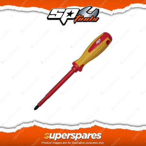 SP Tools Premium Electrical Phillips Screwdriver - Size 0 x 75mm Anti-slip Grip