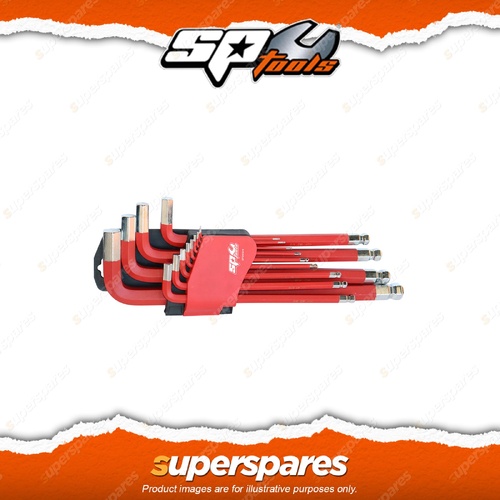 SP Tools 13Pcs Hex Key Set - Magnetic Ball Drive Jumbo SAE Chrome Vanadium Steel