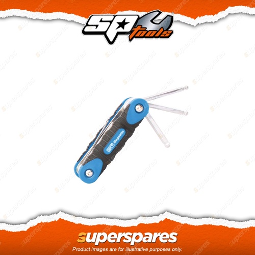 SP Tools Folding Magnetic Key Set Metric 9 Keys - Fold Away into Handle