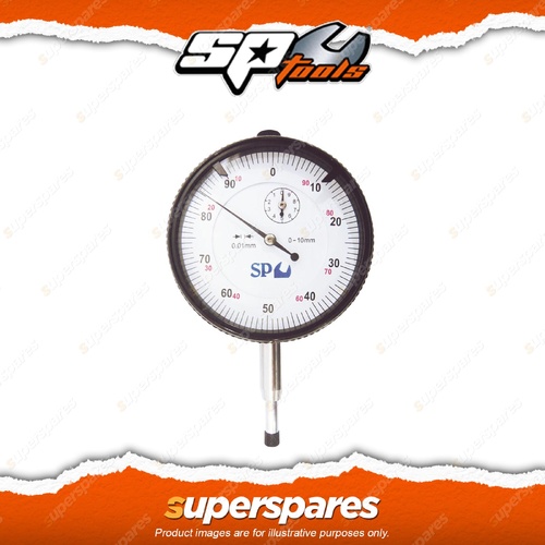 SP Tools Dial Indicator - 0-10mm 0.1mm Reading High Sensitivity & Stable