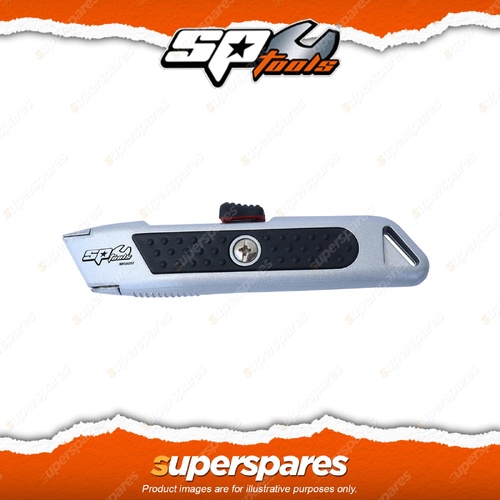 SP Tools Utility Knife - Auto Retractable Aluminium Alloy Housing Anti slip