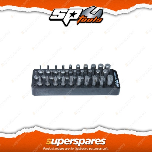 SP Tools 30Pcs Bit Set - Metric SAE Torx Hex Bits Chrome Vanadium Steel