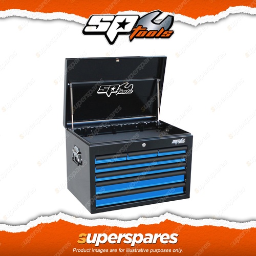 SP Tools 7 Drawer Custom Series Deep Tool Box Blue/Black - Full Drawer Extension
