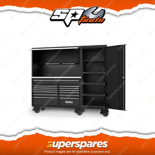 SP Tools 79" USA Sumo Series Workstation - Black/Chrome Extremely Durable