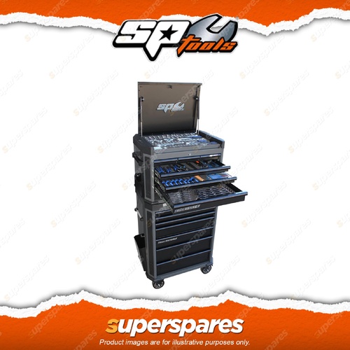 SP Tools 213Pcs Tech Series Toolkit - Sockets & Hex Keys Metric Diamond Black