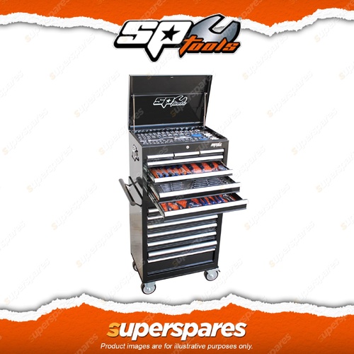 SP Tools 303Pcs Custom Series Toolkit - Metric/SAE - Black / Crome Durable