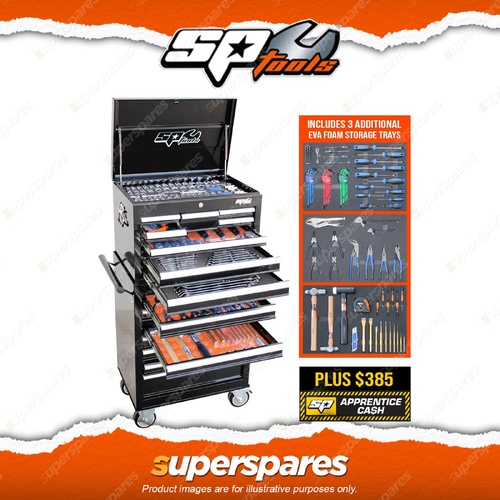 SP Tools 370Pcs Custom Series Toolkit - Bonus EVA Storage Trays Metric / SAE