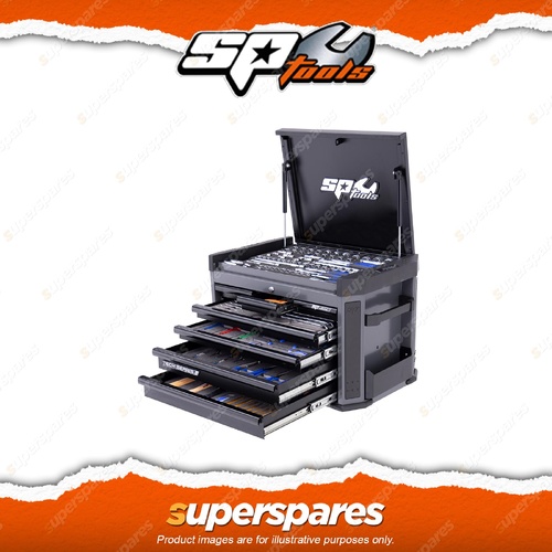 SP Tools 305Pcs Tech Ser Toolkit - Metric 7 Drawer Diamond Black Plus Eva Trays