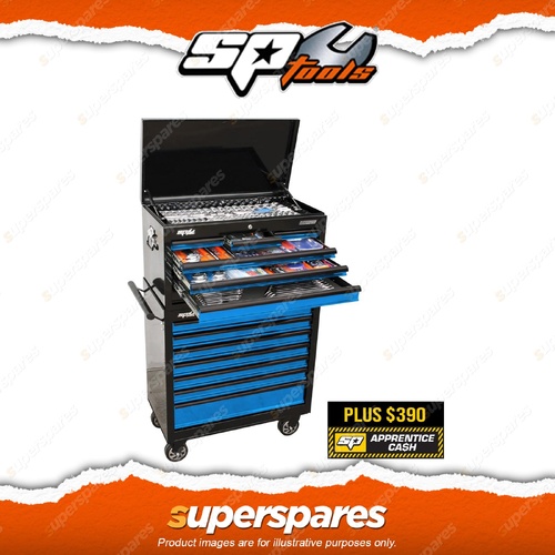 SP Tools 417Pcs Sumo Custom Series Toolkit - Metri c/ SAE Black / Blue Durable