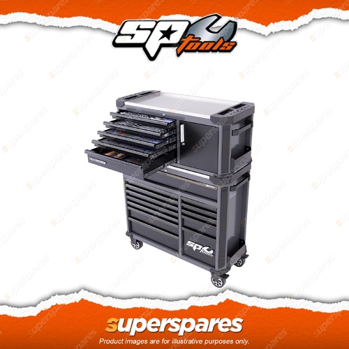 SP Tools 346Pcs Tech Ser Toolkit - Metric/SAE 18 Drawer with Power Tool Cupboard