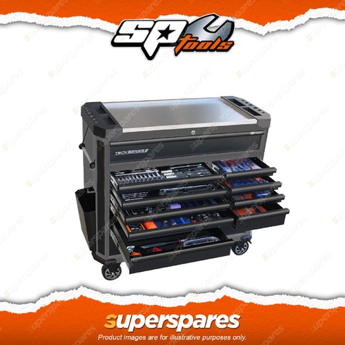 SP Tools 408Pcs Tech Series Master Technician Roller Cabinet Toolkit - Metric