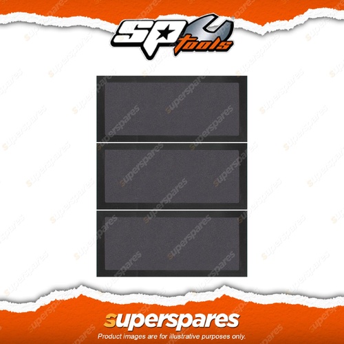 SP Tools 3Pcs Eva Parts Tray Small - Empty 305 x 145 x 28Mm High-Density Foam