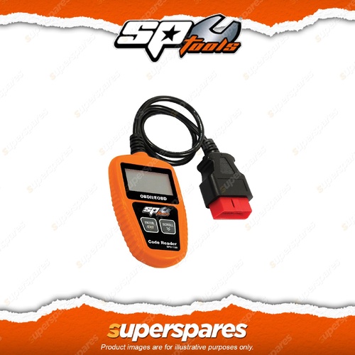 SP Tools CAN OBDII/EOBD Scanner Code Reader - Backlit LCD Screen Operating