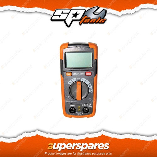 SP Tools Digital Multimeter with Temperature Gauge Pocket Size Data Hold