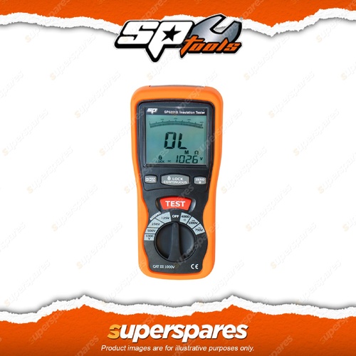 SP Tools Digital Insulation Tester - Rugged Design for Heavy Futy CAT III 1000V
