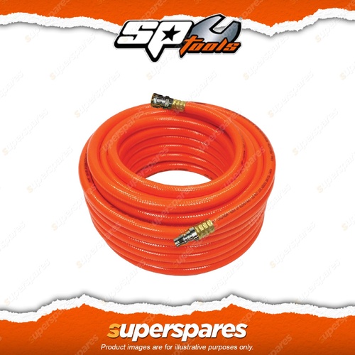 SP Tools Fitted Air Hoses - 15m 10mm Premium Individual Anti Kink Nitto Style