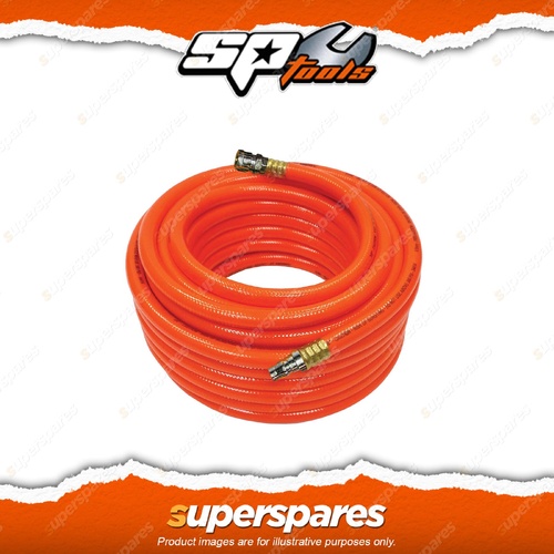 SP Tools Fitted Air Hoses - 30m 10mm Premium Individual Anti Kink Nitto Style