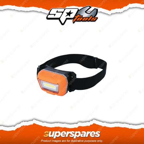 SP Tools Headlamp - 3W COB LED Motion Sense On Off Rechargeable Flex Position