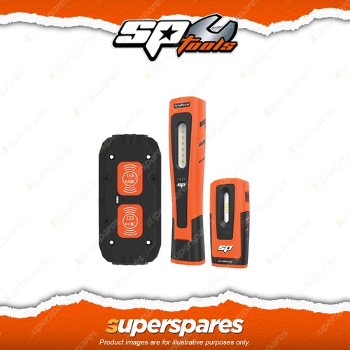 SP Tools Work Light Flashlight - SMD LED Wireless Charge Twin Pack Torch