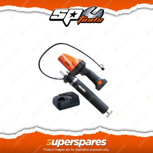 SP Tools 16V Industrial Grease Gun Kit - with Max Lithium 2.0Ah Batt & Charger