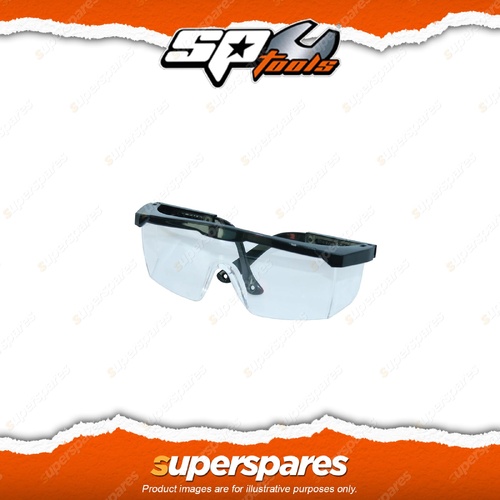 SP Tools Safety Glasses - Polycarbonate Clear Lens Protects Eyes from All Angles