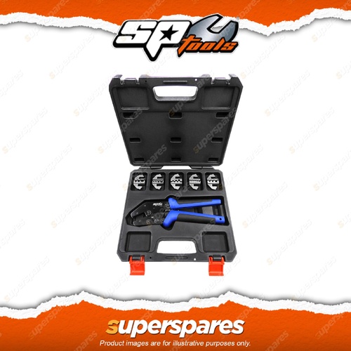 SP Tools 6Pcs Quick Change Ratchet Crimper Kit - Auto Electrical Parts