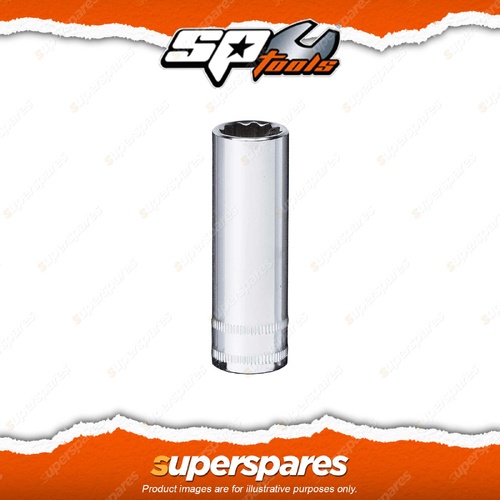 SP Tools Socket - 3/8" Drive Deep 12PT Metric 8mm Flat Drive Technology