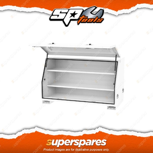SP Tools Off Raod Series Truck/Ute Box White 1350mm Wide Heavy Duty 2 Shelf