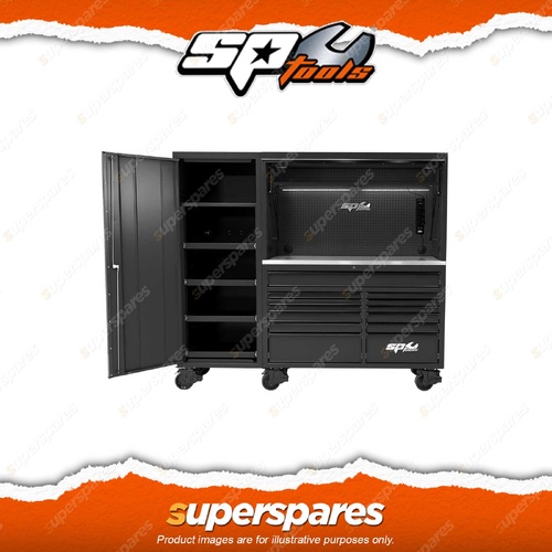 SP Tools 86" USA Sumo Series Workstation Black - UV Powder Coating