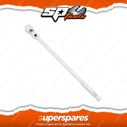 SP Tools 3/8" Drive Long Sealed Flex Head Ratchet - 90T Length 408mm