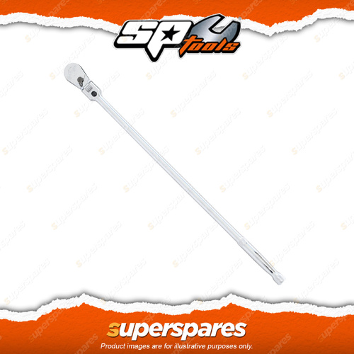SP Tools 1/2" Drive Long Sealed Locking Flex Head Ratchet - 90T Length 607mm