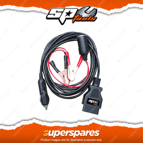 SP Tools OBD Backup Power Supply Cable - Preserves Vehicle Computer Settings